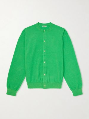 Brushed Cashmere and Cotton-Blend Cardigan Brushed Cashmere and Cotton-Blend Cardigan