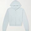 Cotton, Wool and Silk-Blend Zip-Up Hoodie