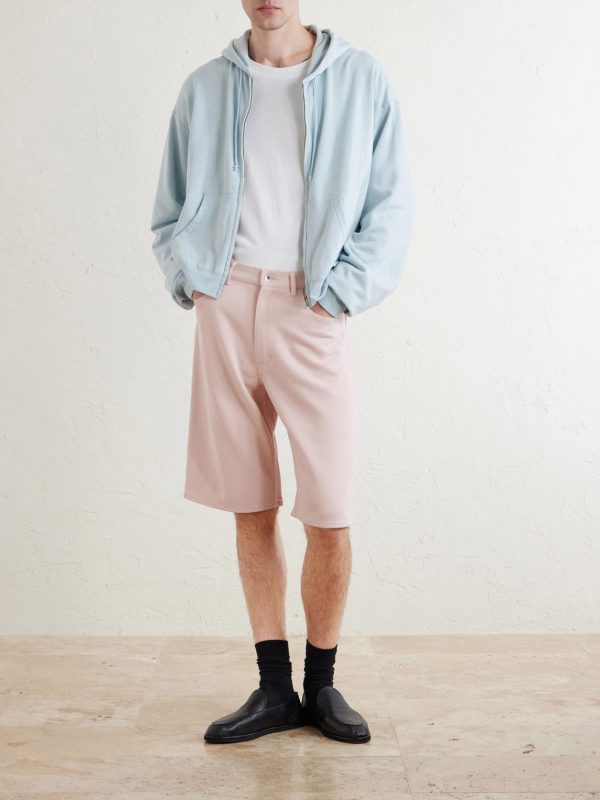 Cotton, Wool and Silk-Blend Zip-Up Hoodie - OU