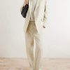 Double-Breasted Wool, Cotton And Linen-Blend Oxford Blazer - OU