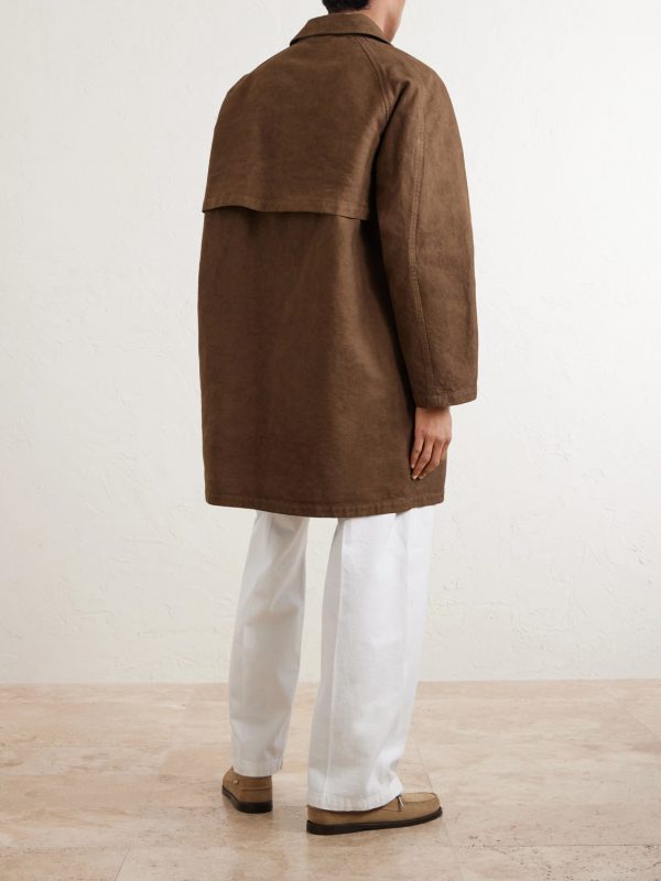 Garment-Dyed Cotton-Twill Coat - BK Garment-Dyed Cotton-Twill Coat - BK