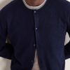 Brushed Cashmere and Cotton-Blend Cardigan - CU Brushed Cashmere and Cotton-Blend Cardigan - CU