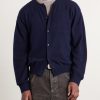 Brushed Cashmere and Cotton-Blend Cardigan - FR Brushed Cashmere and Cotton-Blend Cardigan - FR