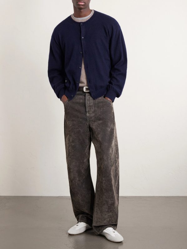 Brushed Cashmere and Cotton-Blend Cardigan - OU Brushed Cashmere and Cotton-Blend Cardigan - OU