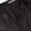 Straight-Leg Full-Grain Leather Trousers - E1 Straight-Leg Full-Grain Leather Trousers - E1