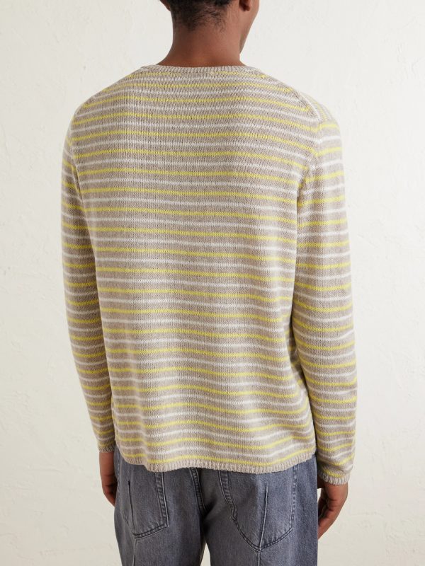 Summer Striped Cashmere Sweater - BK Summer Striped Cashmere Sweater - BK