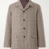 Checked Silk and Linen-Blend Tweed Jacket