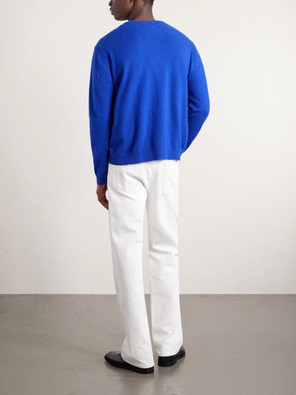Brushed Cashmere and Cotton-Blend Sweater - BK