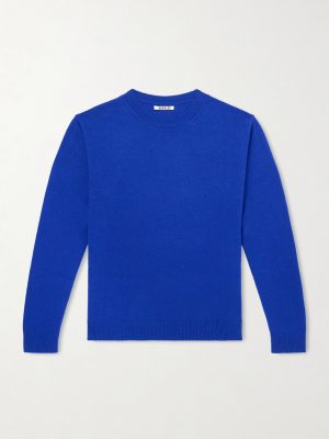 Brushed Cashmere and Cotton-Blend Sweater Brushed Cashmere and Cotton-Blend Sweater