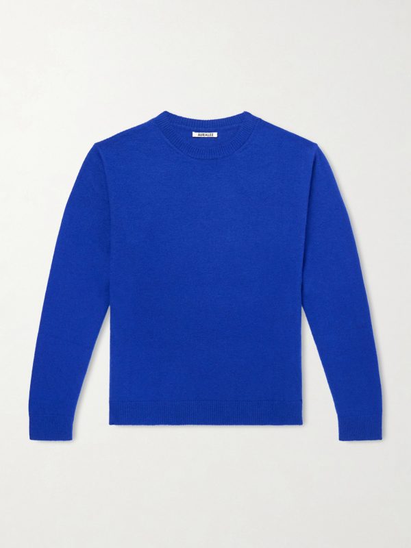 Brushed Cashmere and Cotton-Blend Sweater