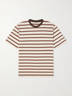 Striped Cotton-Jersey T-Shirt