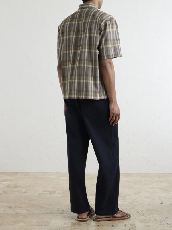 Checked Wool Shirt - BK