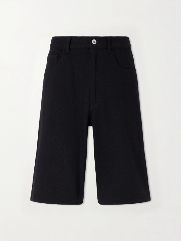 Wide-Leg Silk Shorts Wide-Leg Silk Shorts