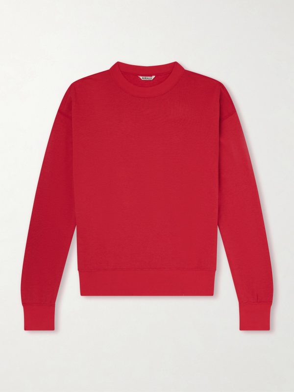 Cotton, Wool and Silk-Blend Jersey Sweater