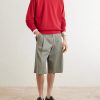 Cotton, Wool and Silk-Blend Jersey Sweater - OU