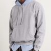 Two-Tone Cotton-Jersey Hoodie - FR Two-Tone Cotton-Jersey Hoodie - FR