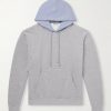 Two-Tone Cotton-Jersey Hoodie Two-Tone Cotton-Jersey Hoodie
