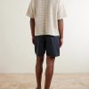 Tussah Open-Knit Silk and Cotton-Blend Polo Shirt - BK Tussah Open-Knit Silk and Cotton-Blend Polo Shirt - BK