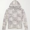 Patchwork Cotton and Linen-Blend Hoodie