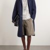 Patchwork Cotton and Linen-Blend Hoodie - OU
