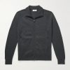 Slim-Fit Virgin Wool Zip-Up Cardigan Slim-Fit Virgin Wool Zip-Up Cardigan