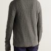 Slim-Fit Ribbed Virgin Wool Shirt - BK Slim-Fit Ribbed Virgin Wool Shirt - BK