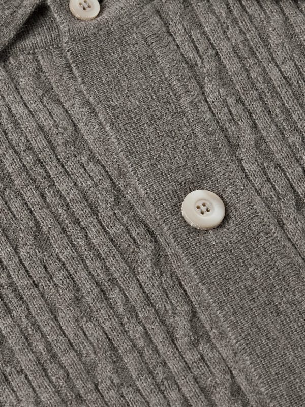 Slim-Fit Ribbed Virgin Wool Shirt - CU Slim-Fit Ribbed Virgin Wool Shirt - CU