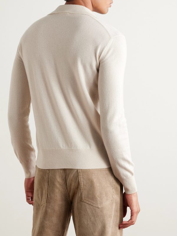 Slim-Fit Cashmere Polo Shirt - BK