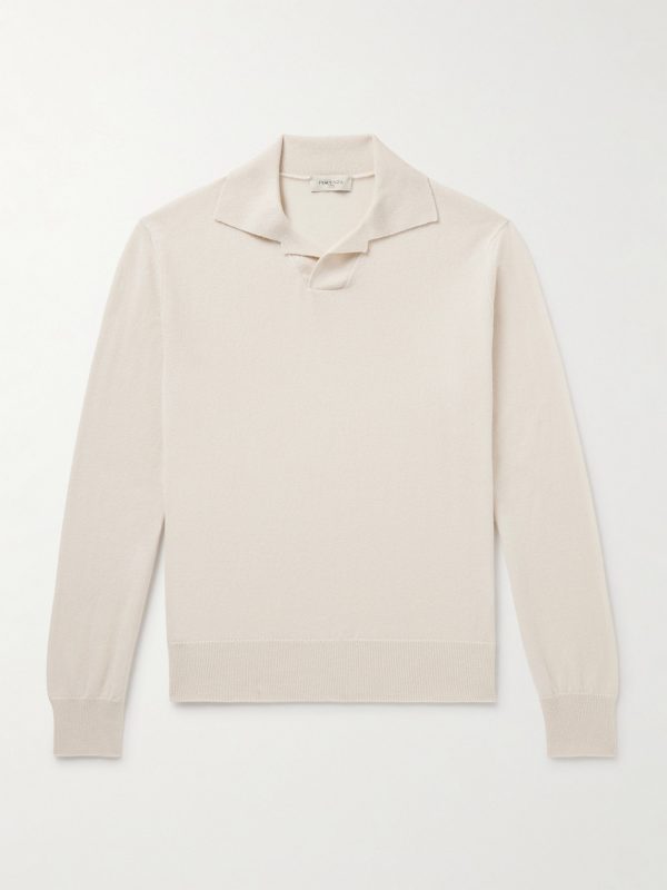 Slim-Fit Cashmere Polo Shirt