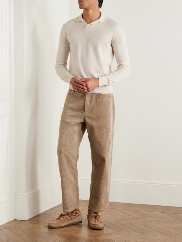 Slim-Fit Cashmere Polo Shirt - OU