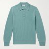 Ribbed Cashmere Polo Shirt Ribbed Cashmere Polo Shirt
