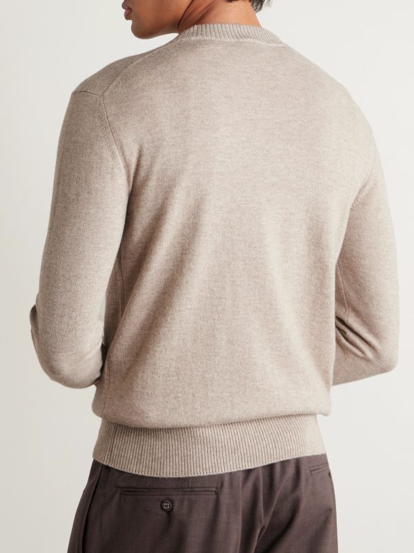 Slim-Fit Cashmere Sweater - BK Slim-Fit Cashmere Sweater - BK