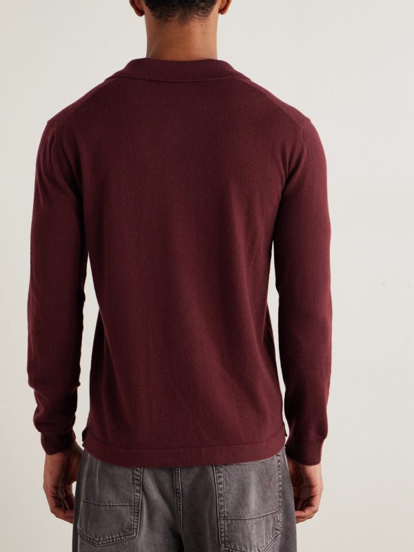 Slim-Fit Cashmere Polo Shirt - BK