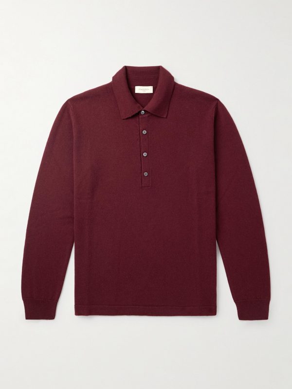 Slim-Fit Cashmere Polo Shirt