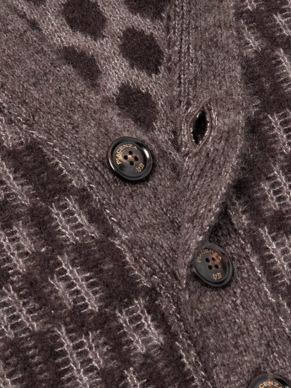 Jacquard-Knit Cashmere-Blend Cardigan - CU