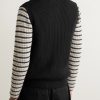 Ribbed Cashmere Gilet - BK Ribbed Cashmere Gilet - BK