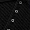Ribbed Cashmere Polo Shirt - CU Ribbed Cashmere Polo Shirt - CU