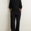 Ribbed Cashmere Polo Shirt - OU Ribbed Cashmere Polo Shirt - OU