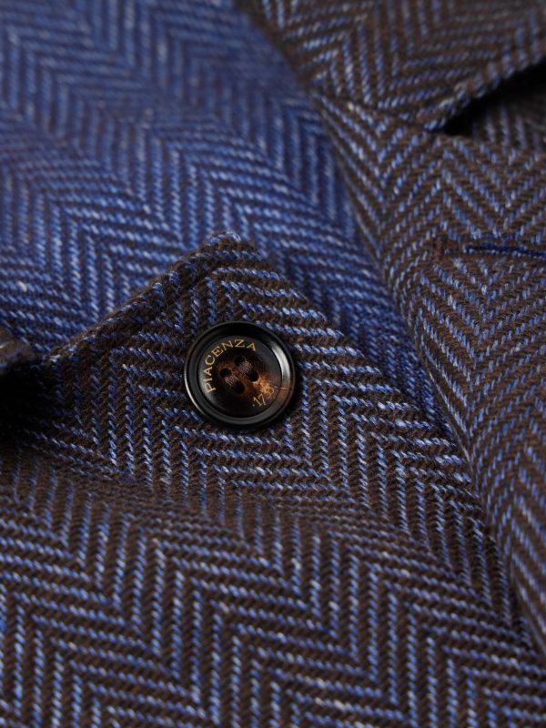 Herringbone Wool, Linen and Cashmere-Blend Overshirt - CU Herringbone Wool, Linen and Cashmere-Blend Overshirt - CU