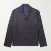 Herringbone Wool, Linen and Cashmere-Blend Overshirt Herringbone Wool, Linen and Cashmere-Blend Overshirt