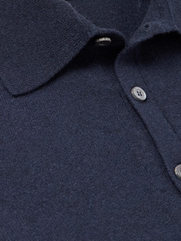 Slim-Fit Cashmere Polo Shirt - CU Slim-Fit Cashmere Polo Shirt - CU