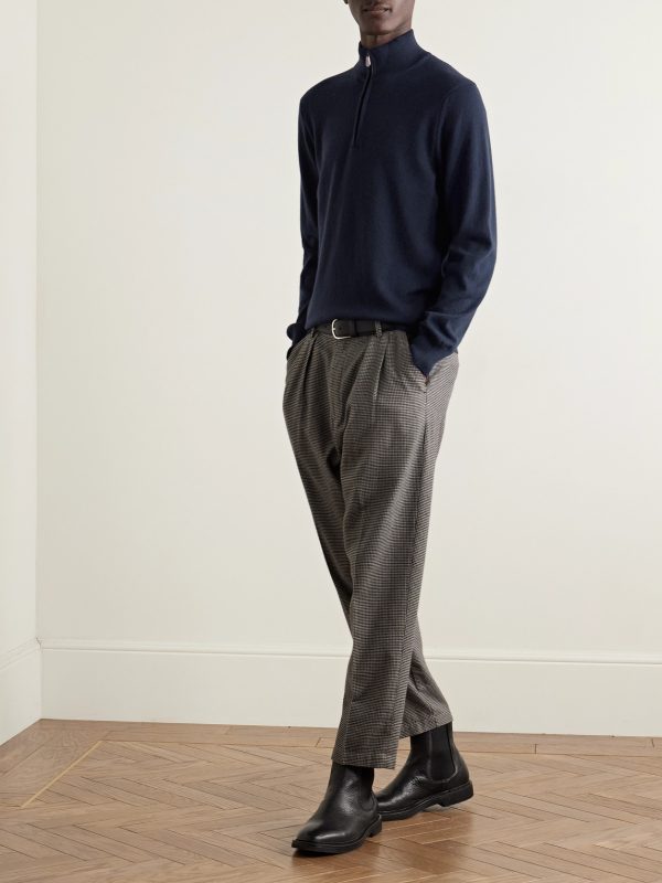 Cashmere Half-Zip Sweater - OU Cashmere Half-Zip Sweater - OU