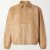 Panelled Calf Hair Blouson Jacket Panelled Calf Hair Blouson Jacket