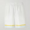 Tennis Landscape Striped Silk-Twill Shorts Tennis Landscape Striped Silk-Twill Shorts