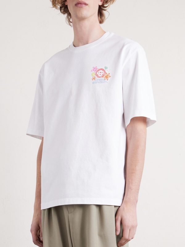 Collage D’Icones Printed Organic Cotton-Jersey T-Shirt - FR Collage D’Icones Printed Organic Cotton-Jersey T-Shirt - FR