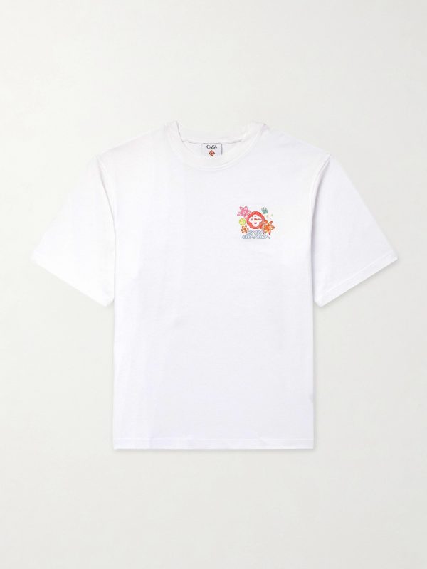 Collage D’Icones Printed Organic Cotton-Jersey T-Shirt Collage D’Icones Printed Organic Cotton-Jersey T-Shirt