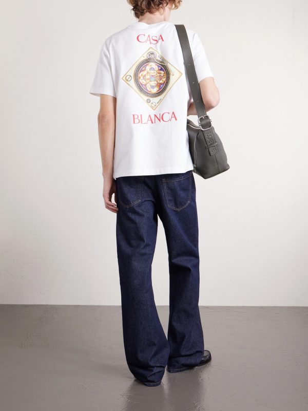 Plafond Orne De Musique Printed Organic Cotton-Jersey T-Shirt - BK Plafond Orne De Musique Printed Organic Cotton-Jersey T-Shirt - BK