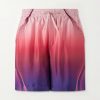 Straight-Leg Printed Dégradé Silk-Twill Drawstring Shorts Straight-Leg Printed Dégradé Silk-Twill Drawstring Shorts