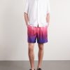 Straight-Leg Printed Dégradé Silk-Twill Drawstring Shorts - OU Straight-Leg Printed Dégradé Silk-Twill Drawstring Shorts - OU