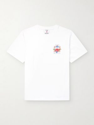 Tennis Landscape Printed Organic Cotton-Jersey T-Shirt Tennis Landscape Printed Organic Cotton-Jersey T-Shirt